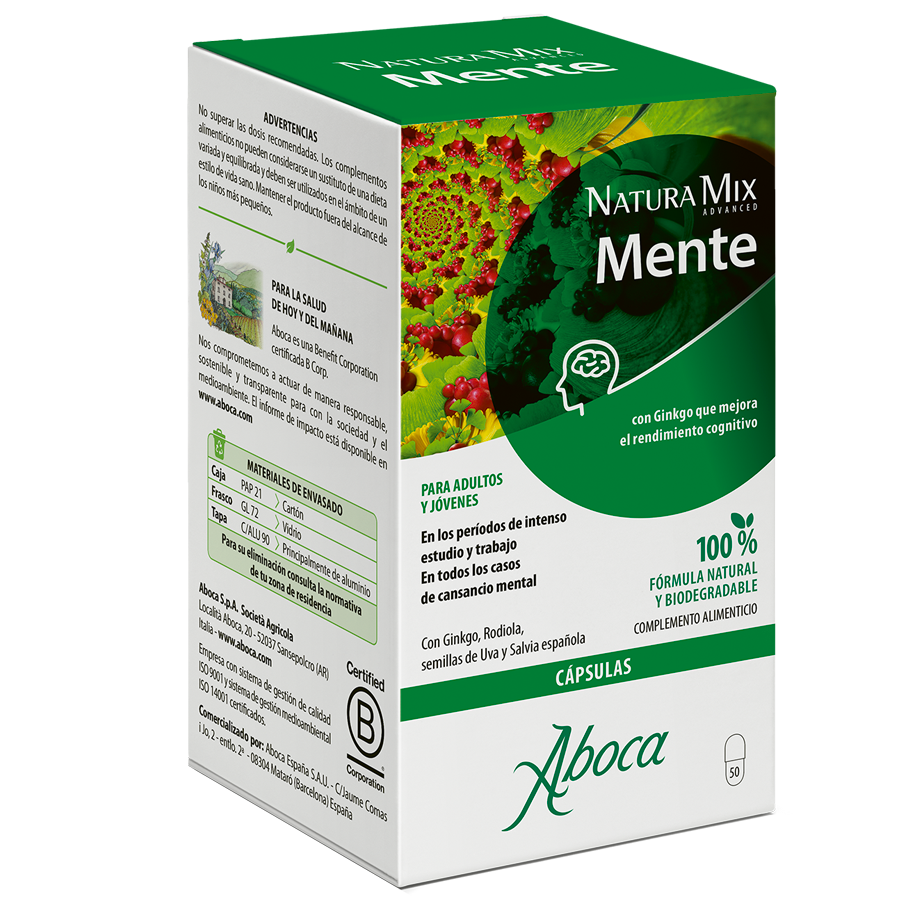 Aboca Natura Mix Advanced Mente 50 cápsulas